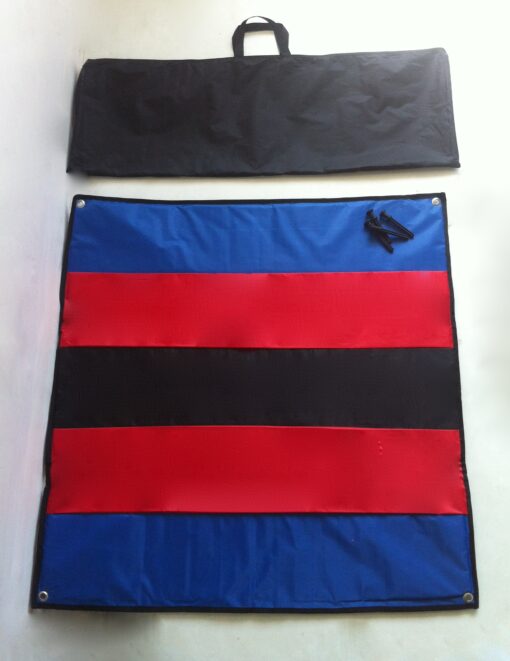 Multicolored meter mat