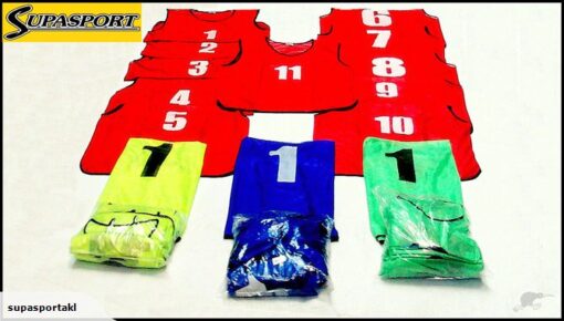 Numbered Bibs Set: 1 - 11:Youth
