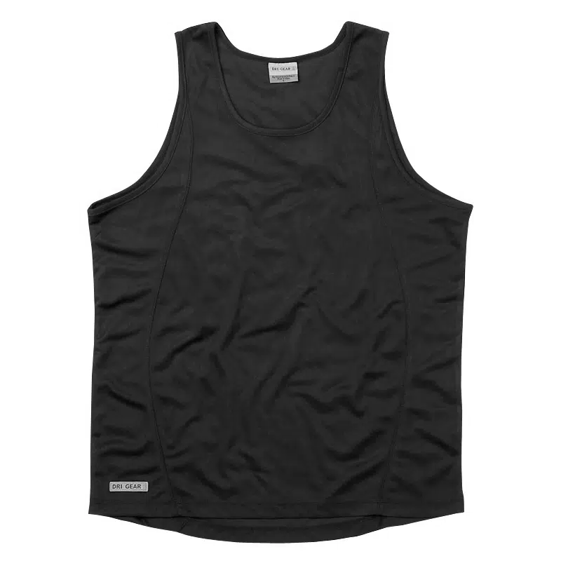 BMV Dri Gear Plain Singlet - Mens Sizes S-5XL