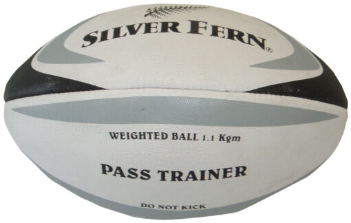 Silver Fern weighted(1.1kg) training pass ball