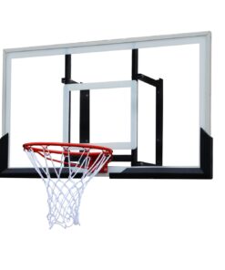 Large Polycarbonate Backboard with Solid Steel Hoop