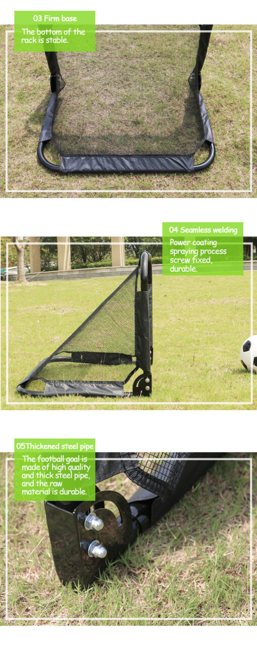 60x90cm Foldable Steel Soccer Goal - Image 2