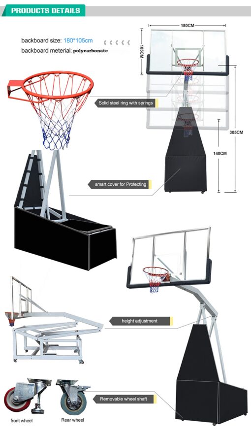 Huge Indoor Portable Basketball System - Image 5