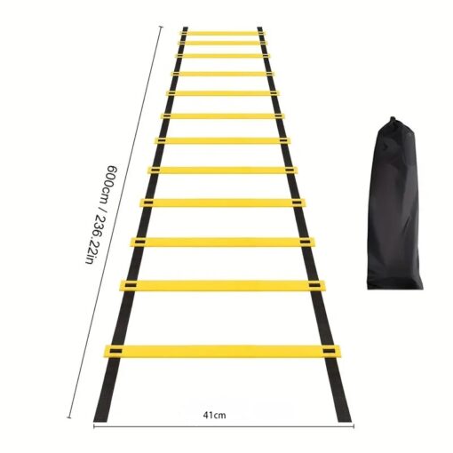 Flat 12 Rung Agility Ladder 6m with Storage Bag - Image 8