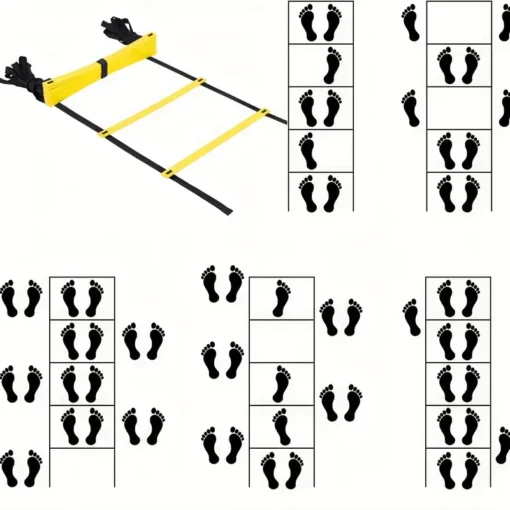Flat 12 Rung Agility Ladder 6m with Storage Bag - Image 7