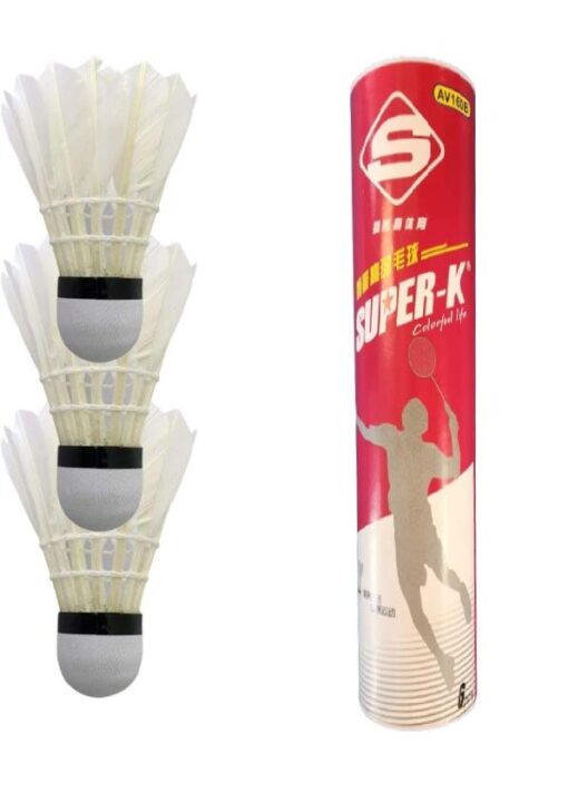 Badminton Shuttlecocks - Feather - (Set of 6)