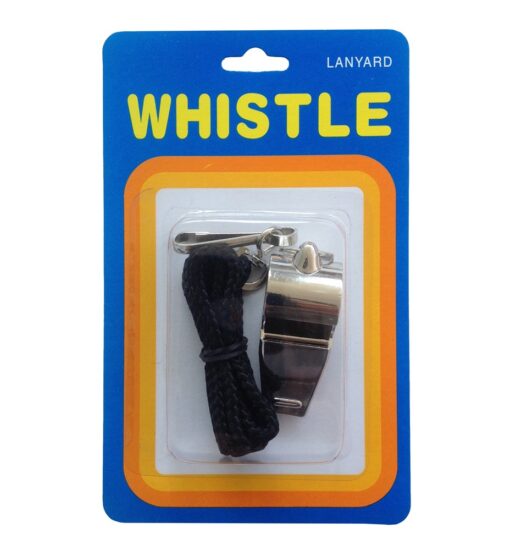 Metal Whistle with Lanyard