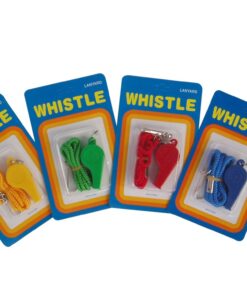 Plastic Whistle with Lanyard